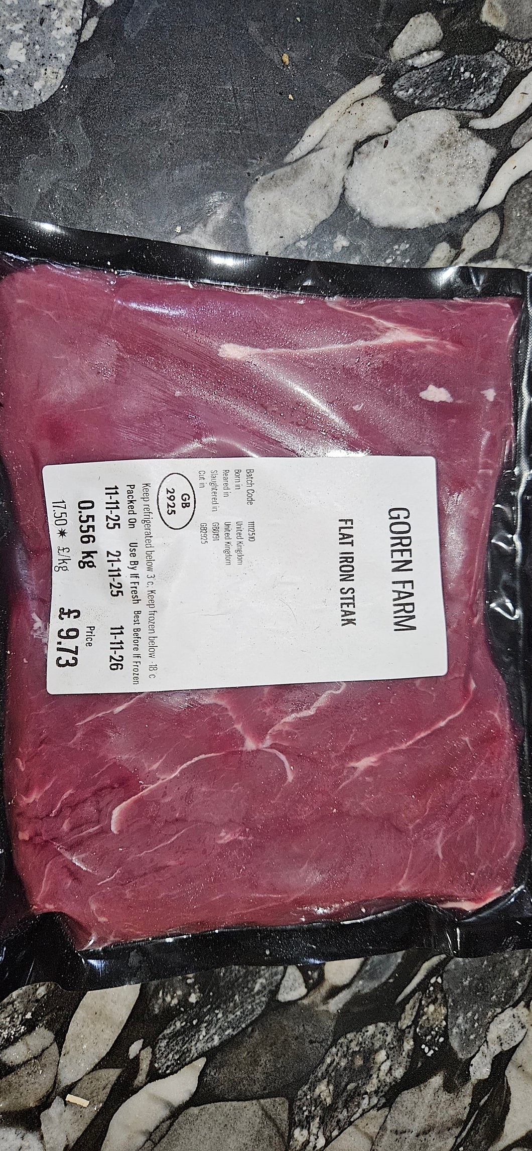 Flat Iron Steak, £17.50/kg